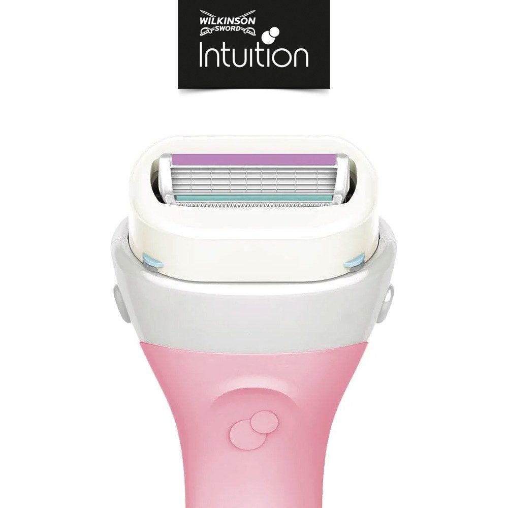 Wilkinson Rasierklingen Wilkinson Intuition 2-in-1 Shea Butter Rasierklingen, 3er Pack, 3-tlg., mit aufschäumenden Hautconditioner