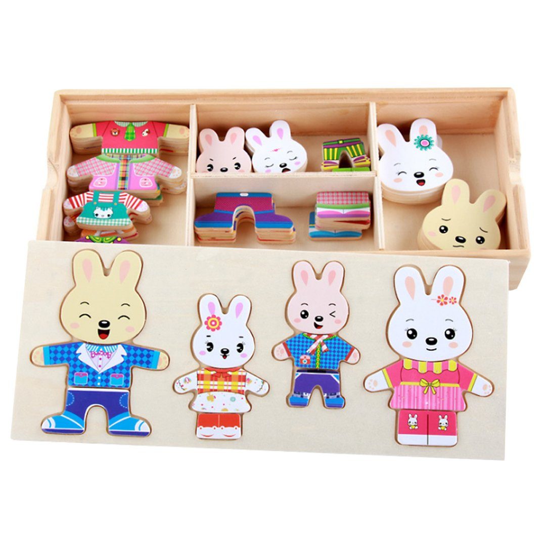 CLTYQ Lernspielzeug Kinder Holzpuzzle, Holz-Puzzle Box, günstig online kaufen