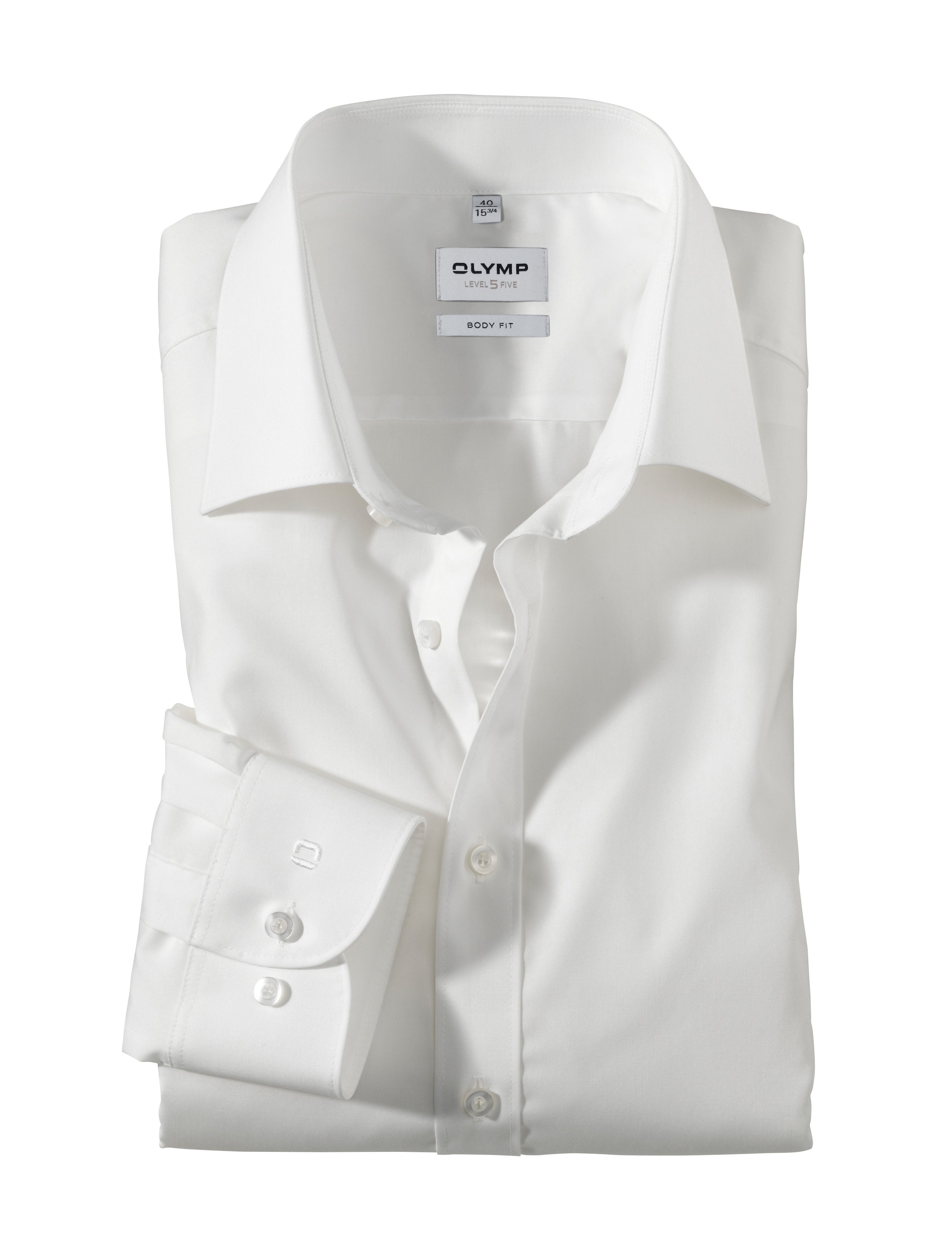 OLYMP Businesshemd Level Five body fit formbeständig durch Elasthan