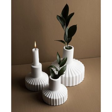 Storefactory Dekovase Vase Samset Weiß (16cm)