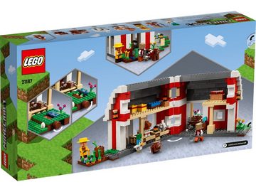 LEGO® Konstruktionsspielsteine LEGO® Minecraft™ 21187 Die rote Scheune, (799 St)