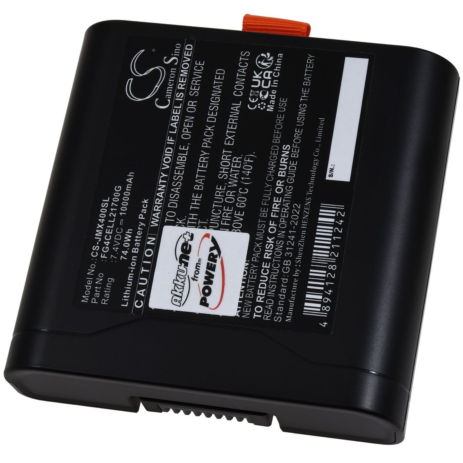 Powery Akku für JBL PartyBox Club 320 Akku 10000 mAh (7.4 V)