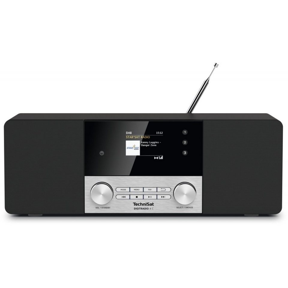 TechniSat DigitRadio 4 C - Heimradio - schwarz Digitalradio (DAB) ( Digitalradio (DAB), UKW mit RDS)