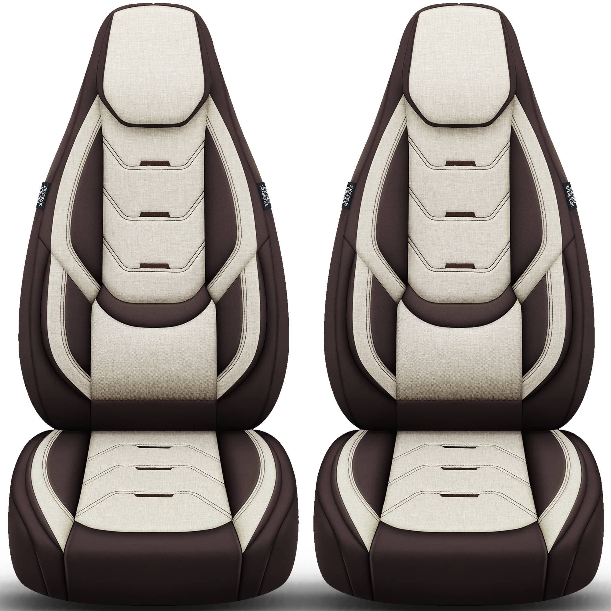 BREMER SITZBEZÜGE Autositzbezug für Subaru XV 2 Bj ab 2018 (H10), Set, Schonbezüge Sitzbezüge Fahrer und Beifahrer, in Braun/Beige