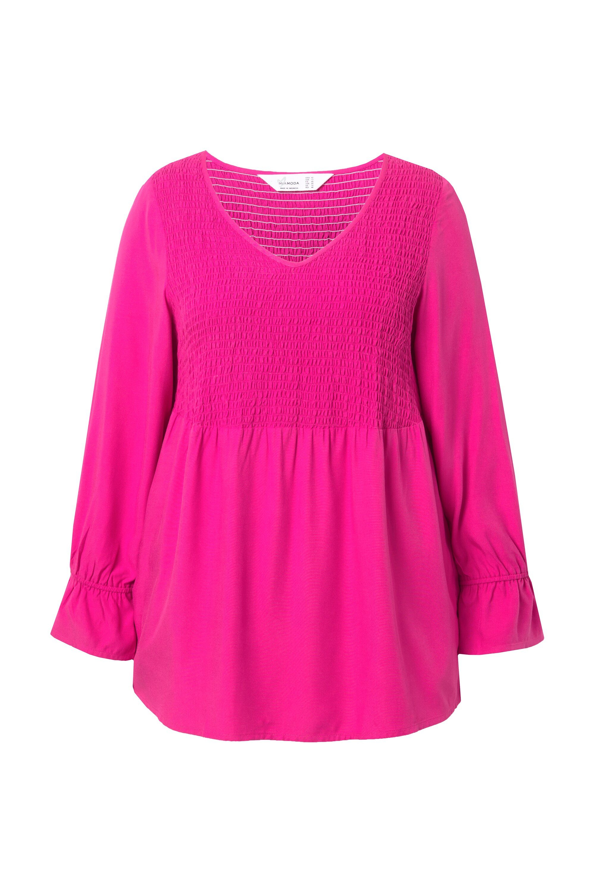 MIAMODA Spitzenbluse Bluse A-Linie elastisch gesmokte Büste günstig online kaufen
