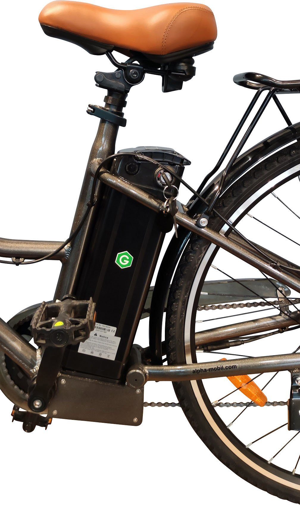 E-Bike Gang der Shimano, 360 GS3, Damen StVZO Heckmotor, Kettenschaltung, 7 Akku, innerhalb Batterie, Wh GreenStreet
