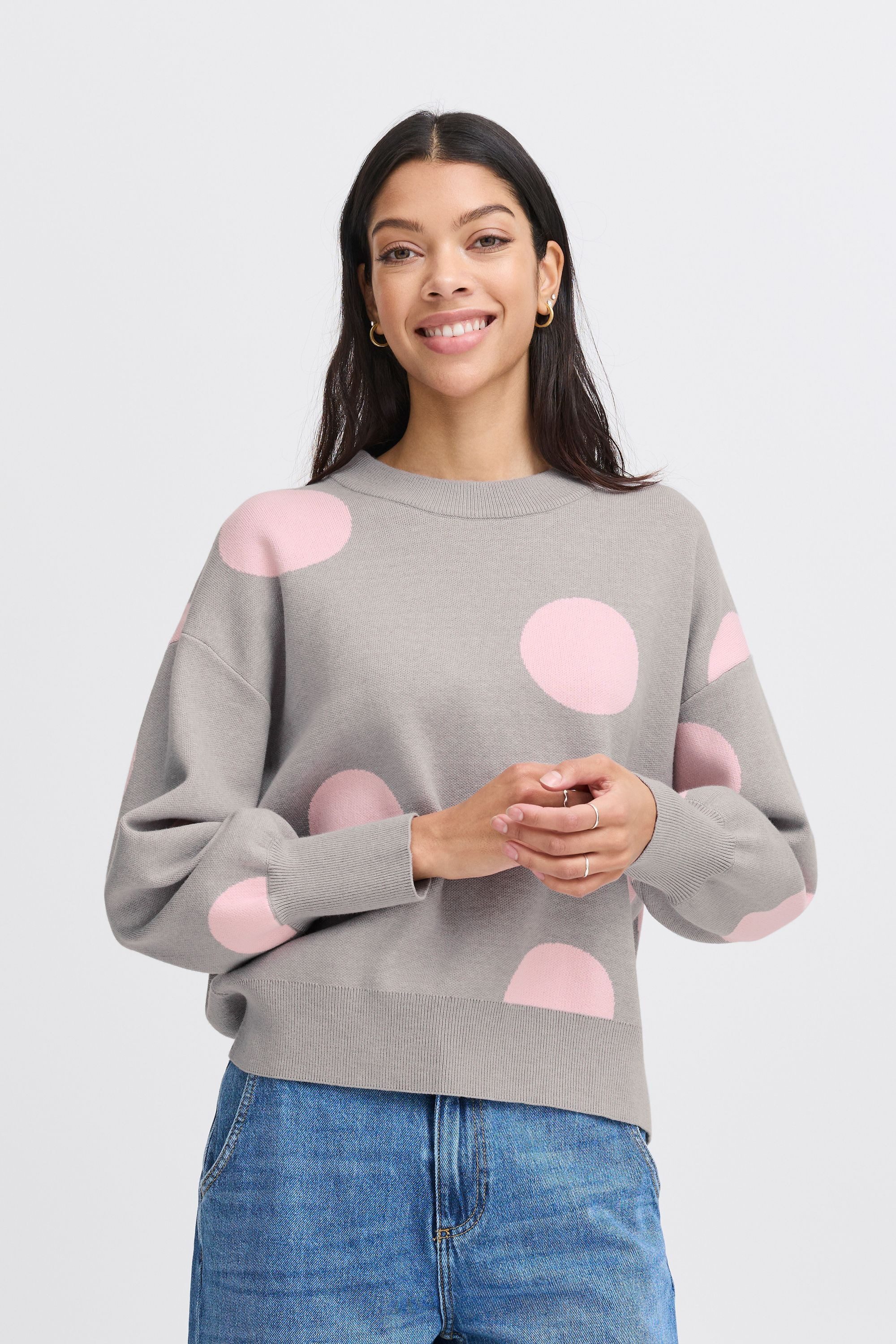 b.young Strickpullover BYOMME DOT JUMPER - KNIT