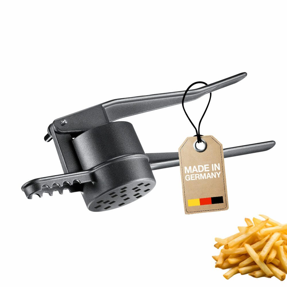 WESTMARK Pommesschneider Presse Black Edition, Churropresse, Kartoffelpresse mit Spezialbeschic, Made in Germany, spülmaschinengeeignet, lebensmittelecht
