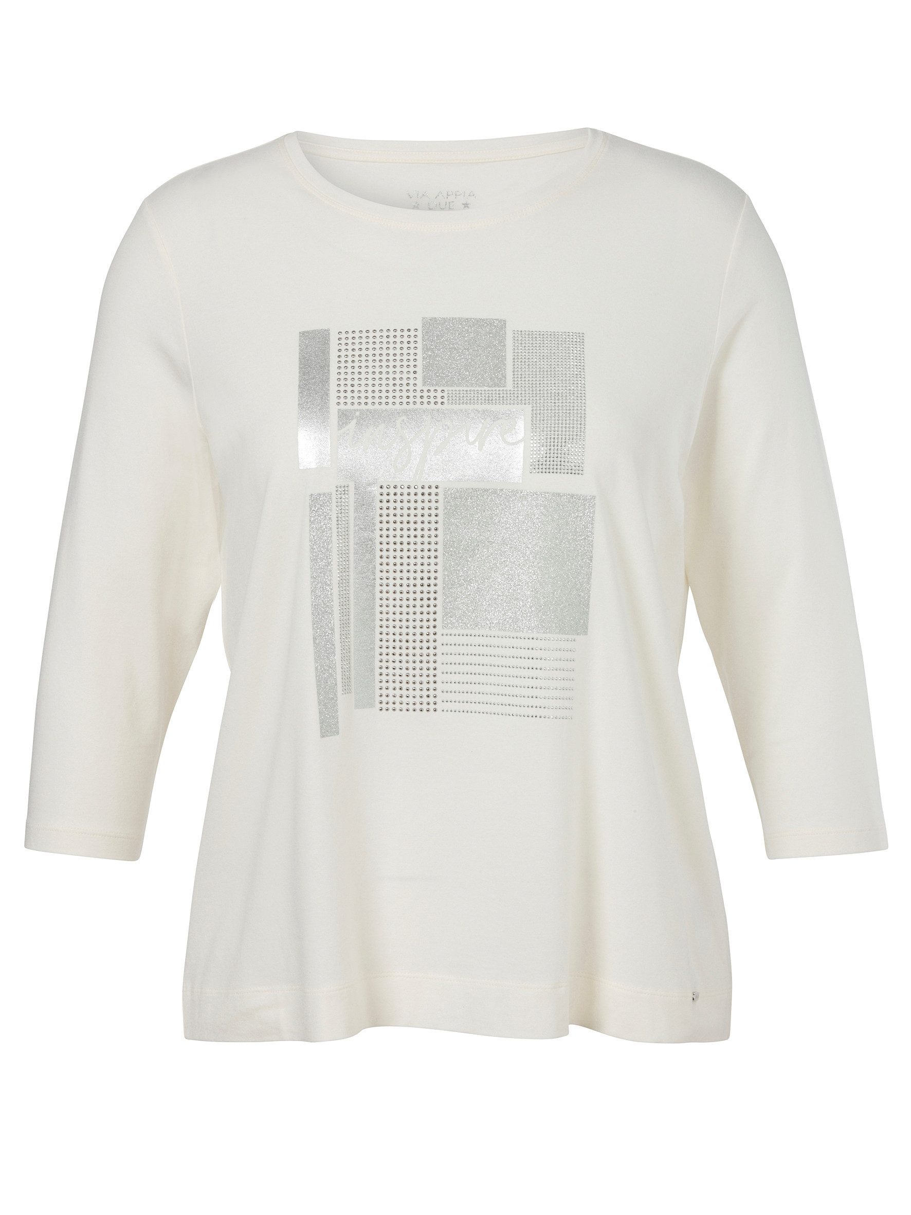 T-Shirt T-Shirt Rundhals 3/4 Arm Motiv