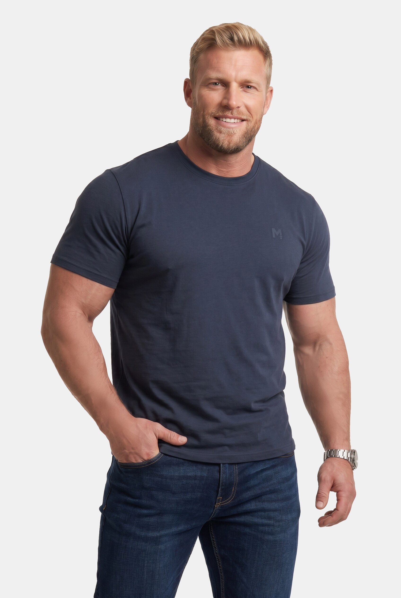 T-Shirt T-Shirt Basic Halbarm Rundhals