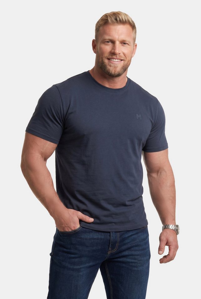 Men Plus T-Shirt T-Shirt Basic Halbarm Rundhals