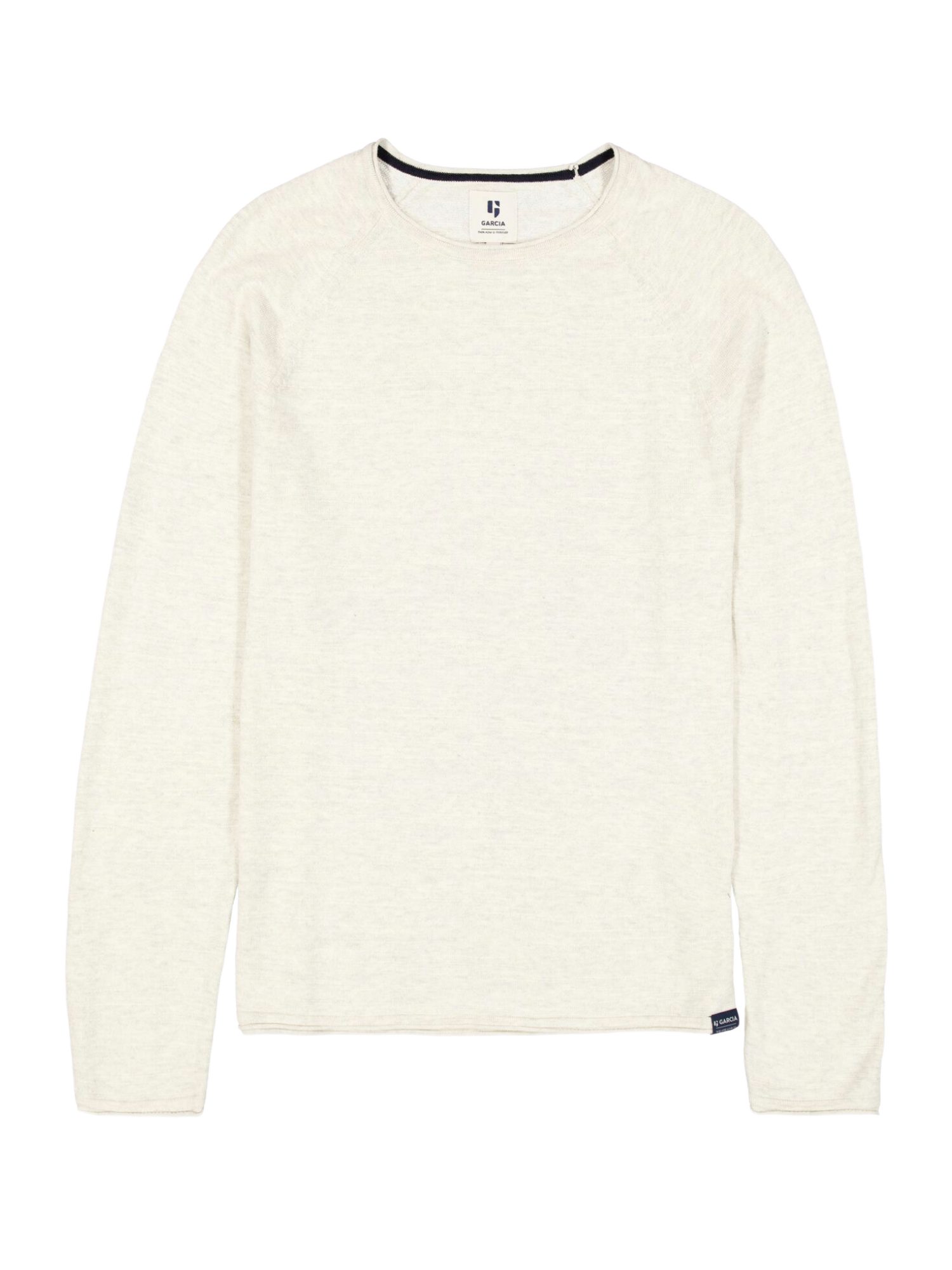 Garcia Strickpullover natur,Basic,Baumwolle,Unifarben,Rundhals,Langarm,Regular Fit