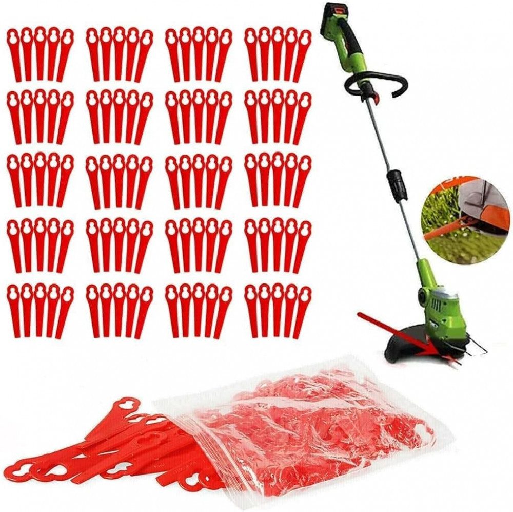 FELIXLEO Messerklinge 120 Stück Rasentrimmer Ersatzmesser Kunststoff Trimmer Messer (120-St)