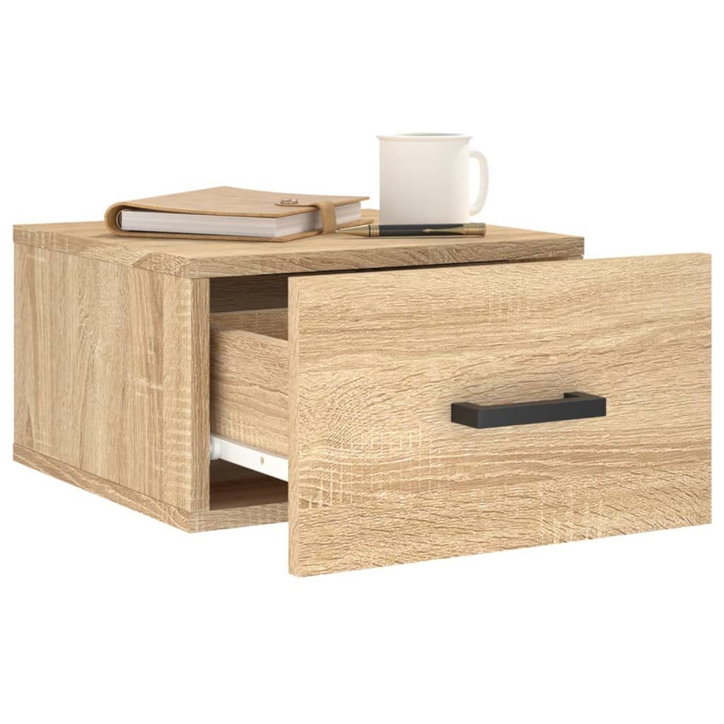 cm Sonoma-Eiche Sonoma (1-St) vidaXL 35x35x20 Eiche Fächerschrank Wand-Nachttisch