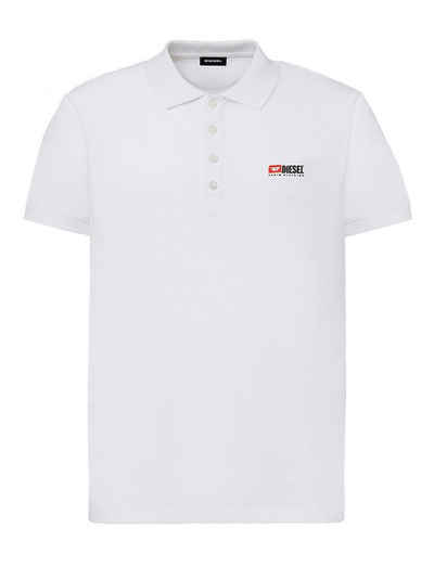 Diesel Poloshirt Kurzarm Logo Shirt - T-WEET-DIV Weiß