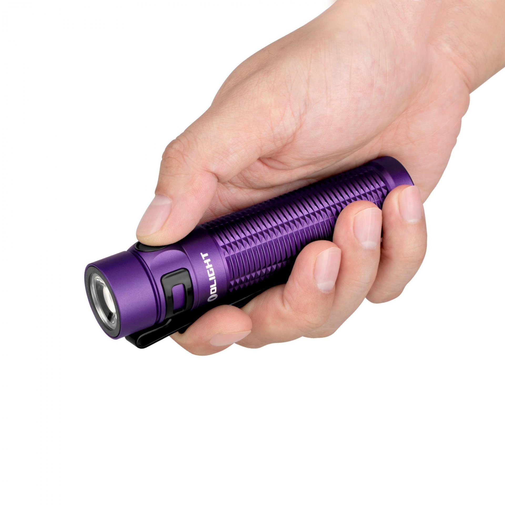 3 Max Pro EDC LED Taschenlampe OLIGHT Baton Aufladbare Taschenlampe Lila