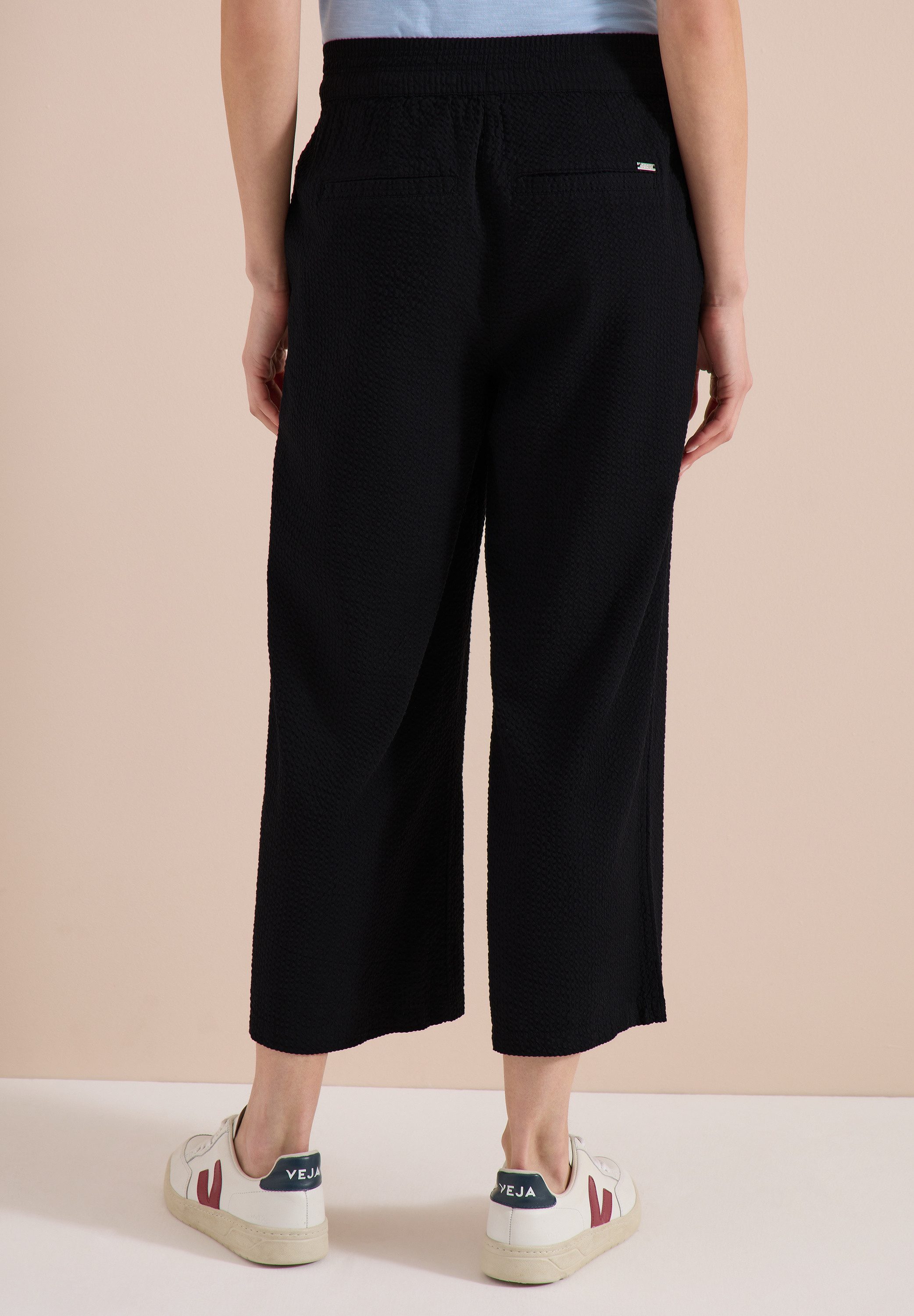 CECIL Culotte aus Seersucker-Material