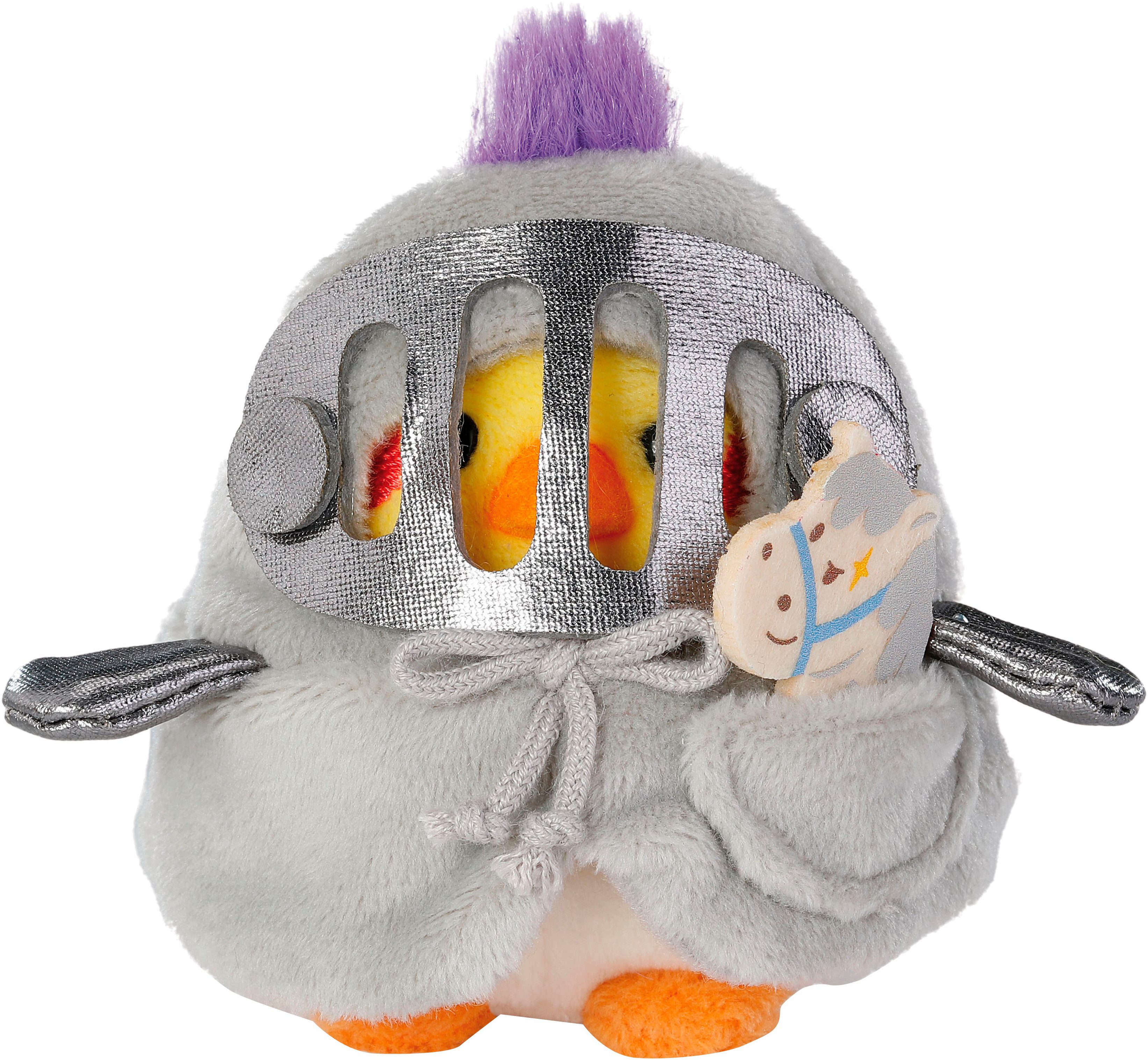 Nici Kuscheltier mymochi, Sittich Chipsy 8 cm mit Steckenpferd und Ritterkostüm (Set), in Geschenkbox
