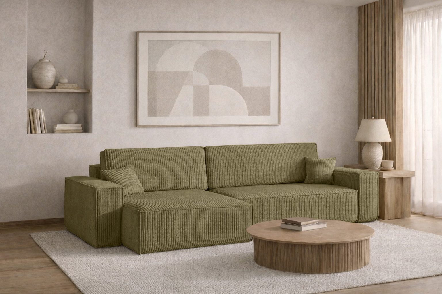 Kaiser Möbel Ecksofa mit schlaffunktion und bettkasten, BEST XL stoff Poso, Quelle, Verita, Mit Bettfunktion und Bettzeugfach