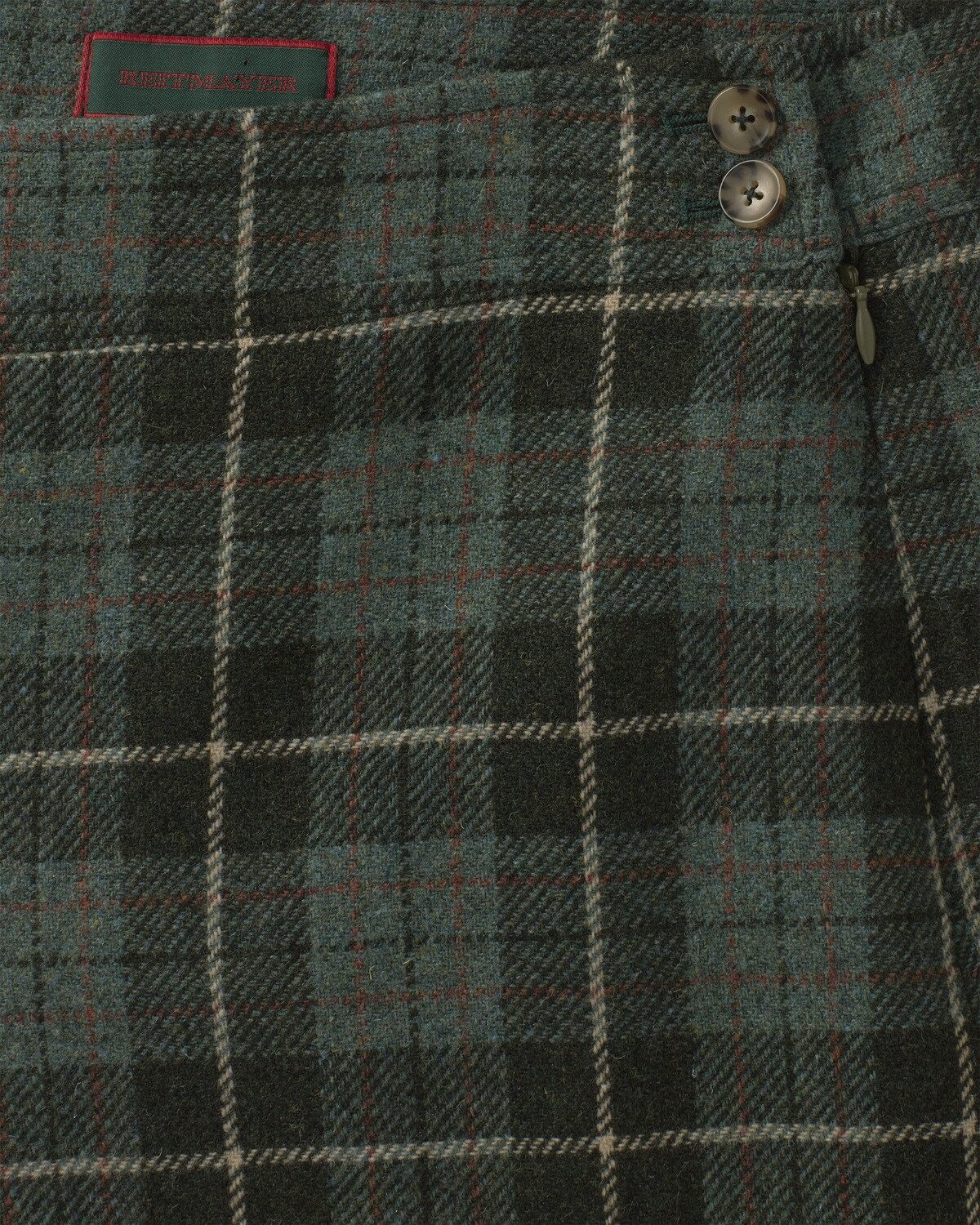 Brigitte von Schönfels Minirock Kurzer Tweed-Rock