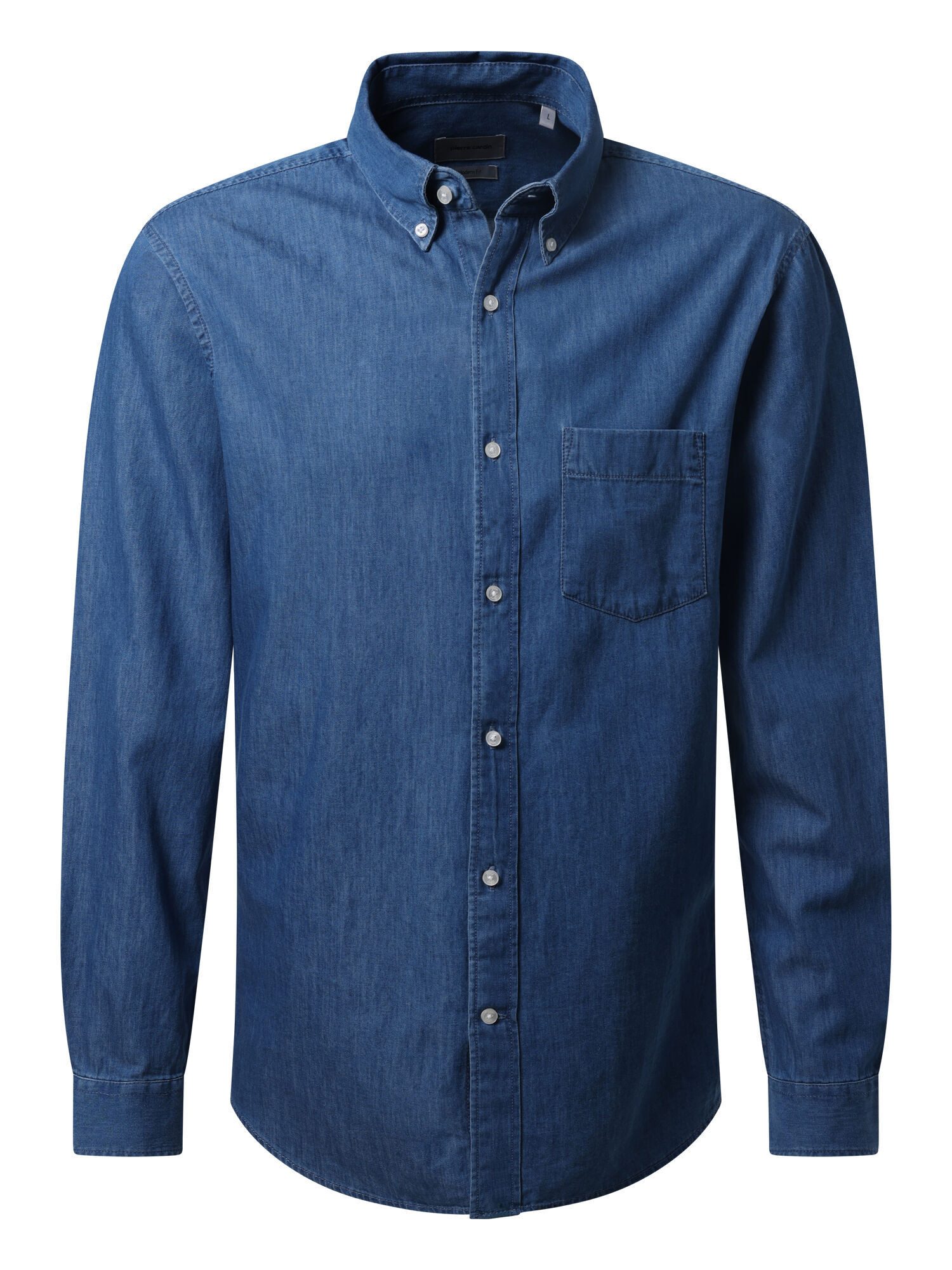 Pierre Cardin Langarmhemd mit Button-Down-Kragen günstig online kaufen