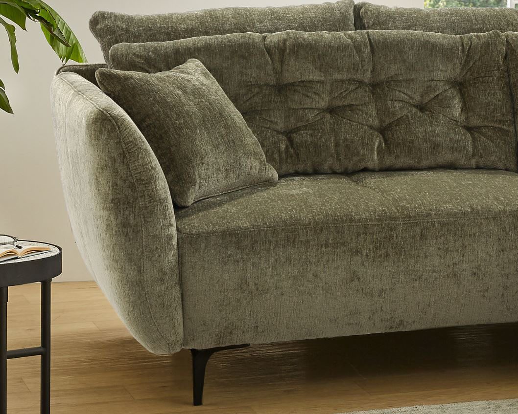 Jockenhöfer Gruppe Big-Sofa Spa, B: 251 cm, im Retrolook mit 7 Kissen
