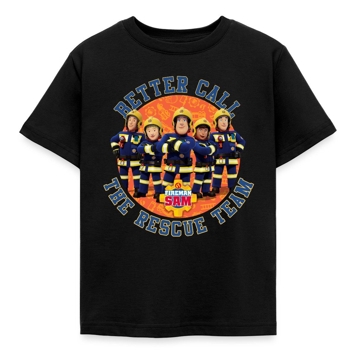 T-Shirt Feuerwehrmann Sam™ Better Call The Rescue Team Kinder T-Shirt
