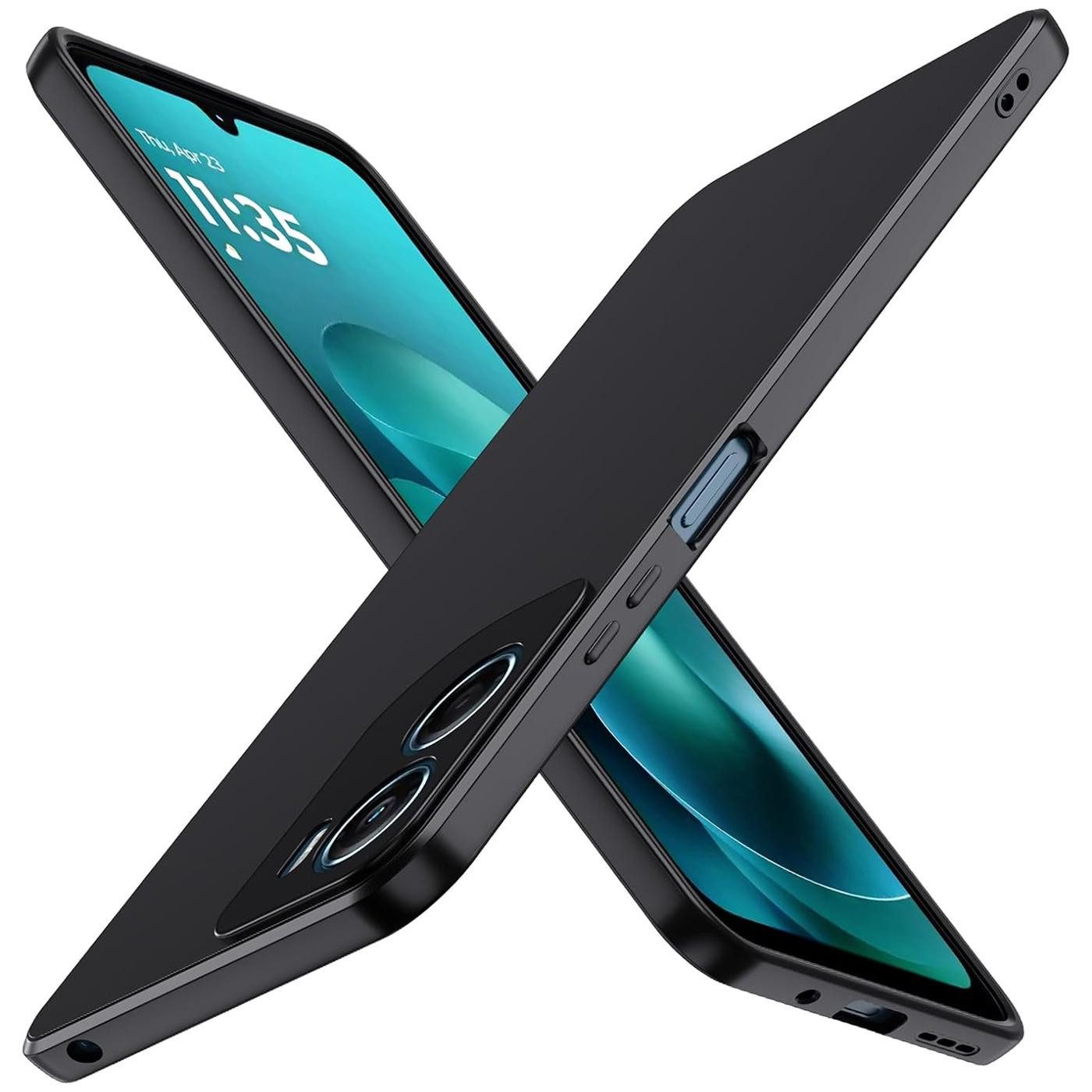 CoolGadget Handyhülle Black Series Handy Hülle für Motorola Moto G06 / G06 Power 6,88 Zoll, Edle Silikon Schlicht Schutzhülle für Motorola G06 / G06 Power Hülle