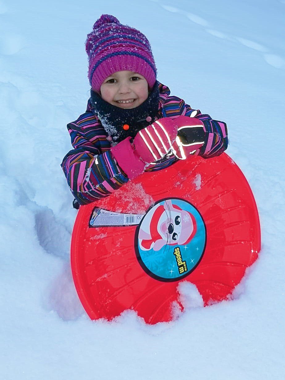 Prosperplast Schlitten Tellerschlitten Kamikaze 60cm, leicht, stabil & nestbar, für Kinder ab 6 Jahren