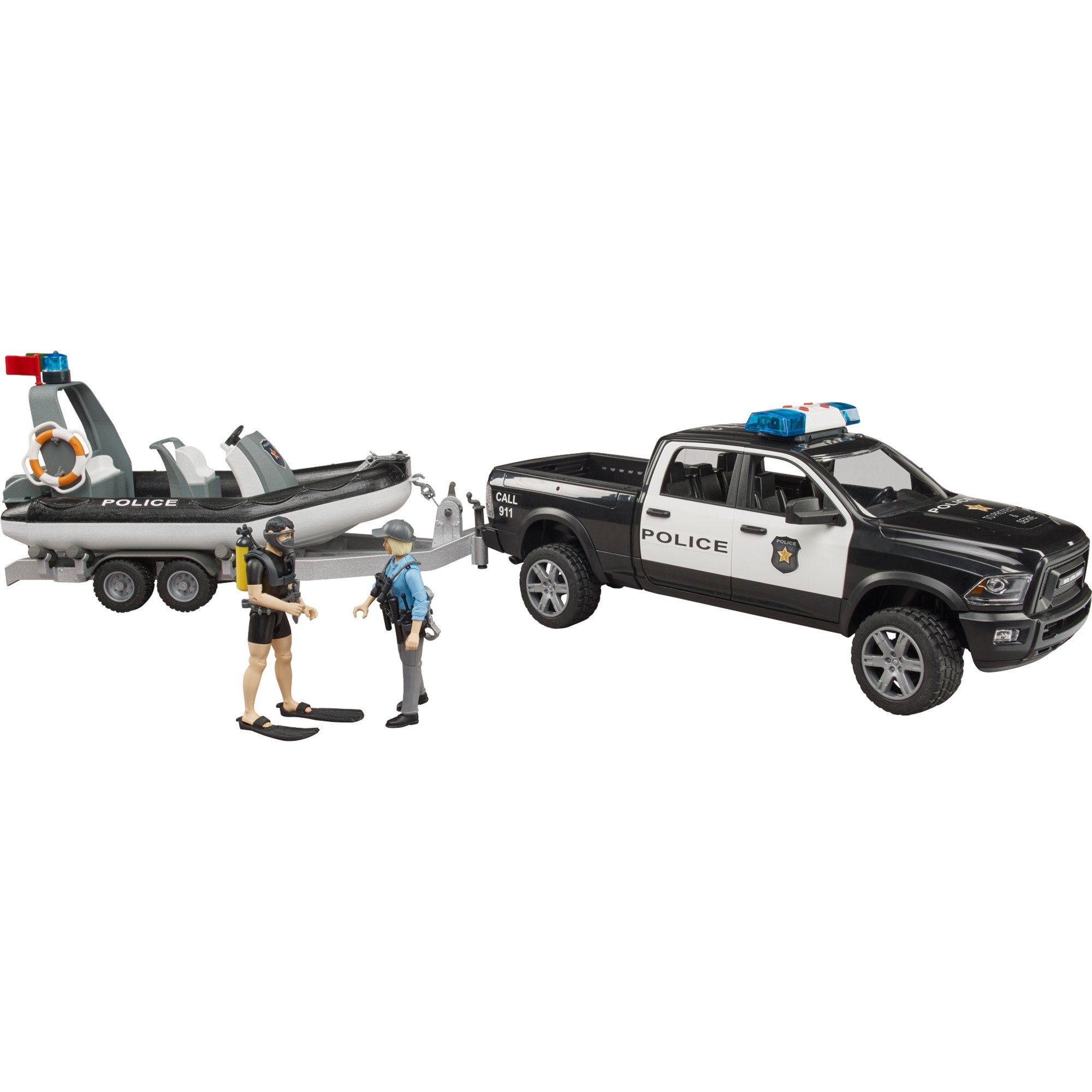 Bruder® Spielzeug-Auto bruder RAM 2500 Polizei Pickup, L+S Modul