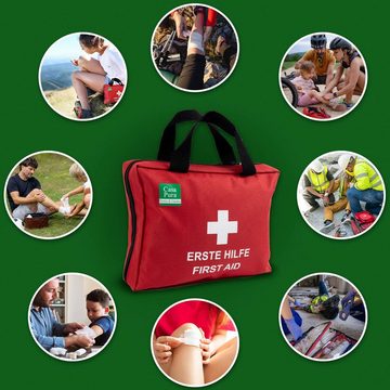casa pura Erste-Hilfe-Set für Sport und Freizeit, Robuste und kompakte Tasche