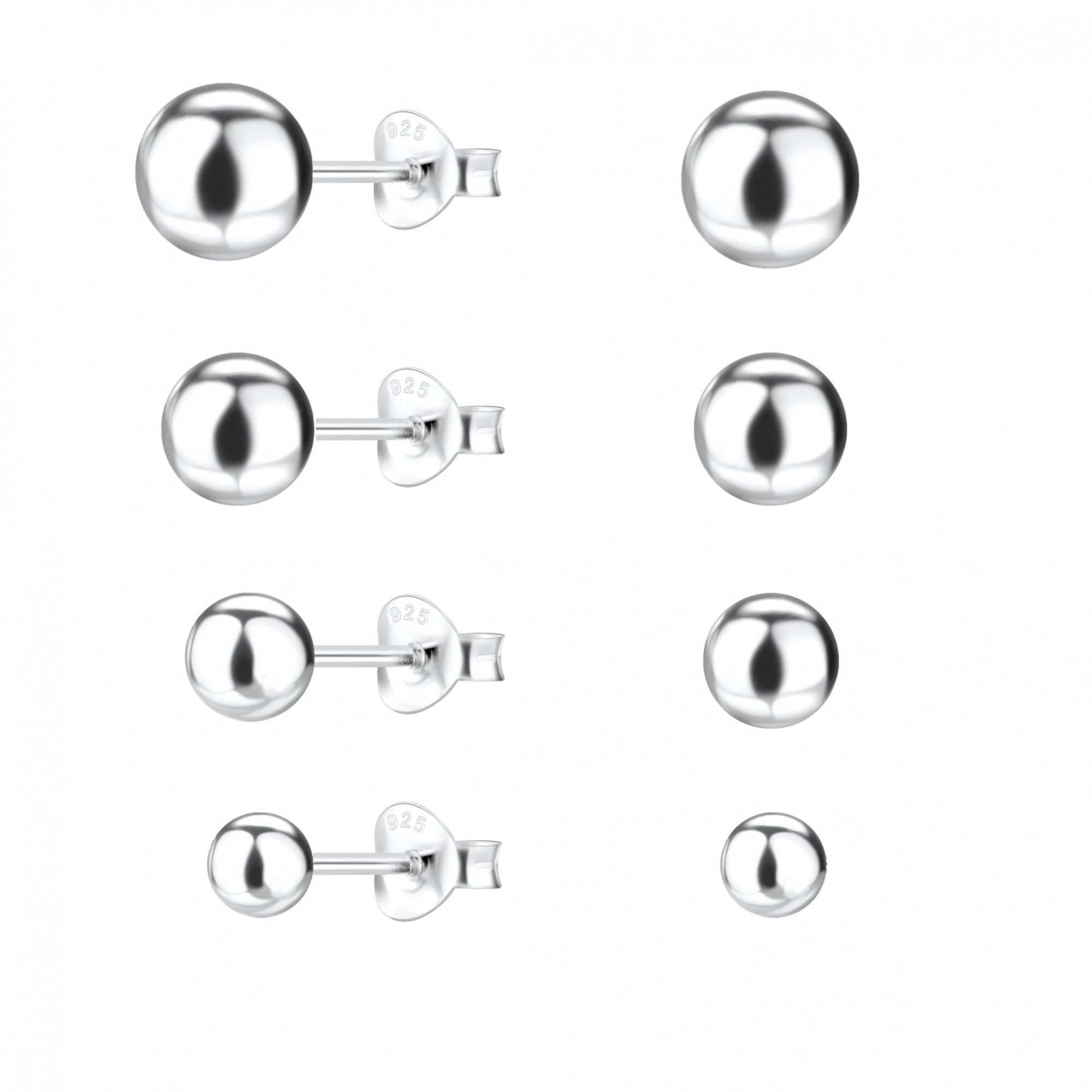 ALEXANDER YORK Ohrstecker-Set BALL, 4-tlg., 925 günstig online kaufen