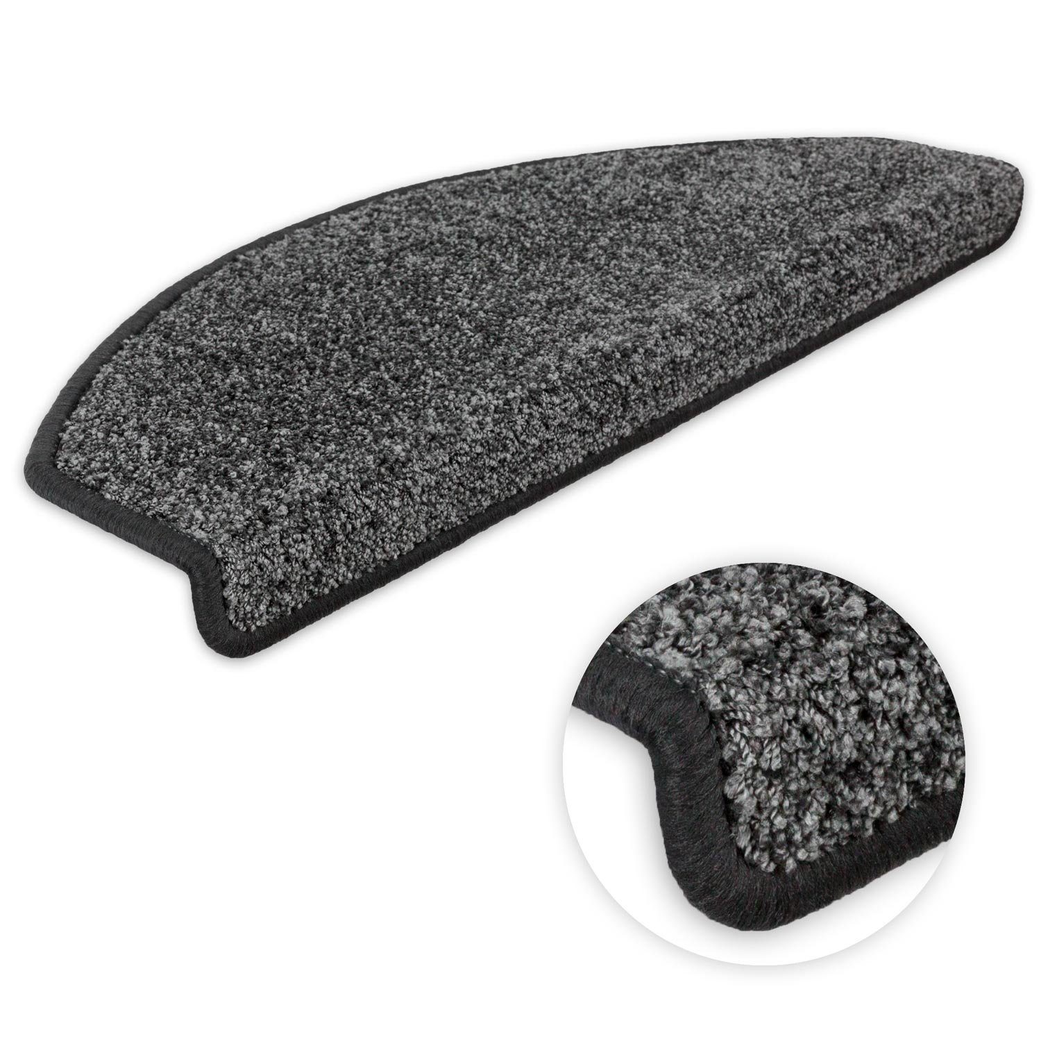 Metzker® Stufenmatte Stufenmatten Ventura Halbrund Dunkelgrau günstig online kaufen
