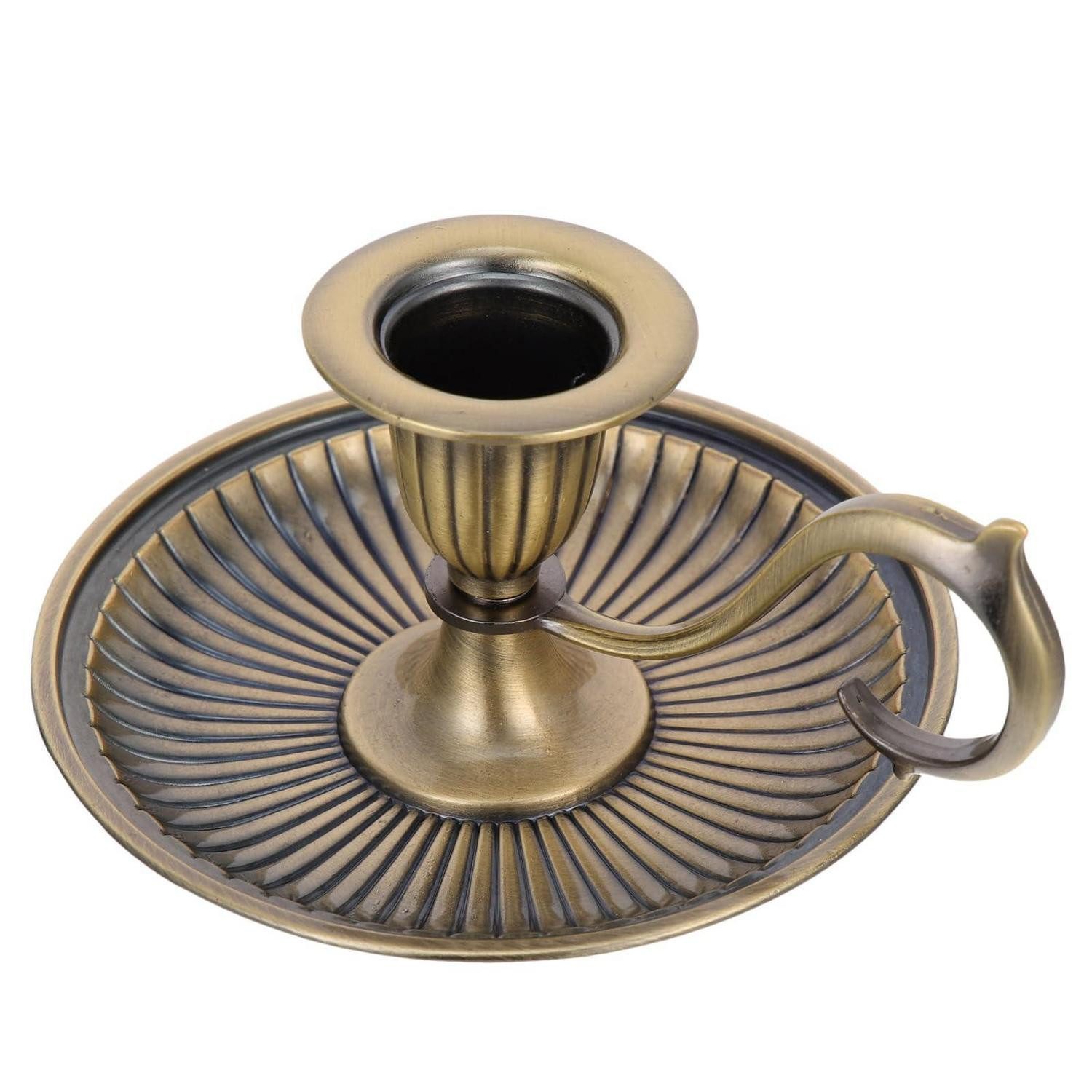 LuxusKollektion Tischkerzenhalter Kerzenhalter Retro Kegel mit Griff (1 St)
