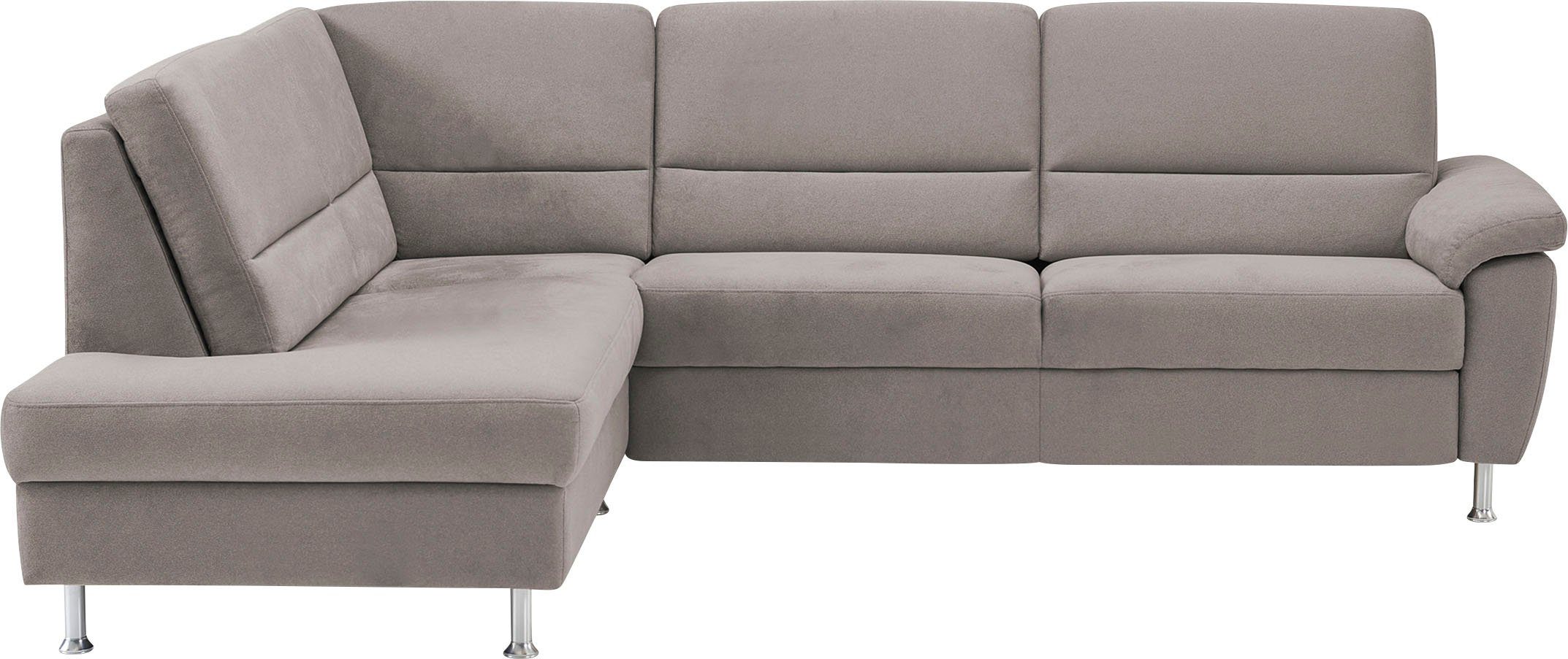 wahlweise mit rechts, links Ecksofa Bettfunktion, mane oder CALIZZA Onyx, 257 cm INTERIORS Breite