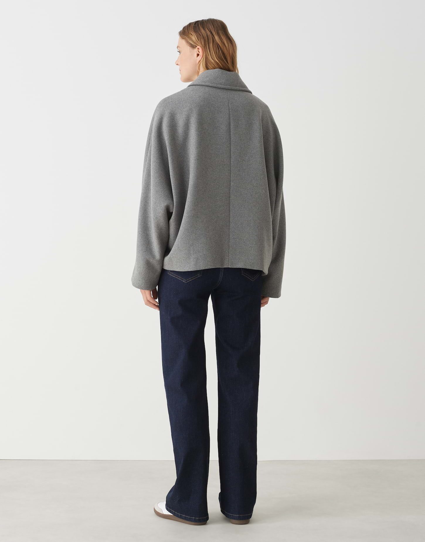 OPUS Kurzjacke Kurzjacke HAJONA Oversize aus Woll-Mix