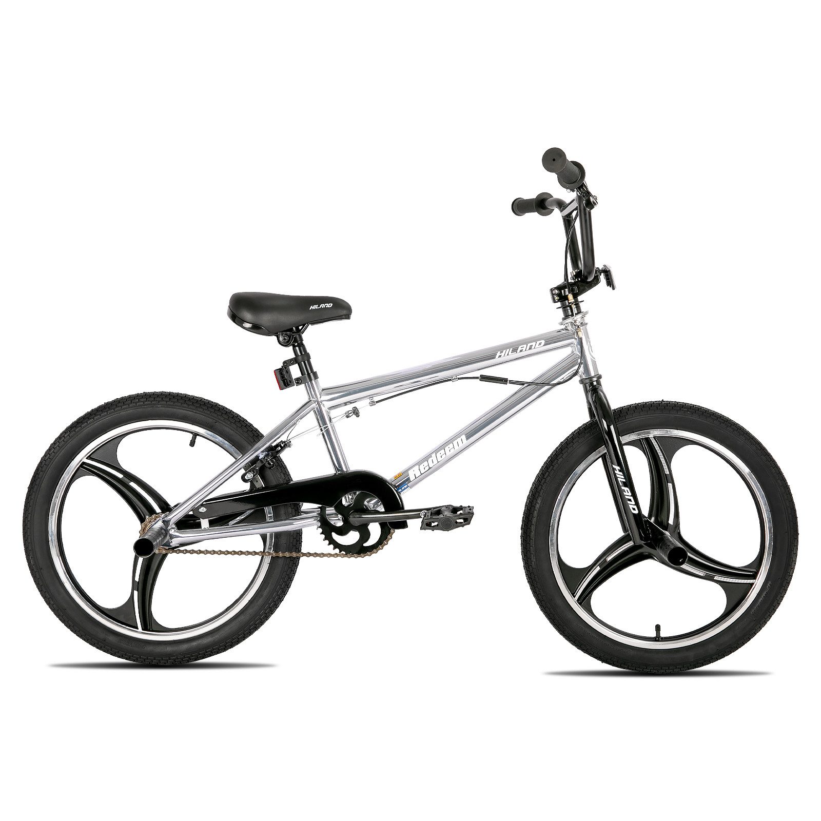 HILAND BMX-Rad 20 Inch 3 Spoke Kids BMX Bike for Boys Girls Ages 5-12, 360 Degree Rotor Freestyle, 4 Pegs Single Speed