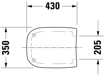 Duravit WC-Sitz DURAVIT D-Code WC-Sitz Toiletten Sitz Absenkautomatik 350x430x40 mm