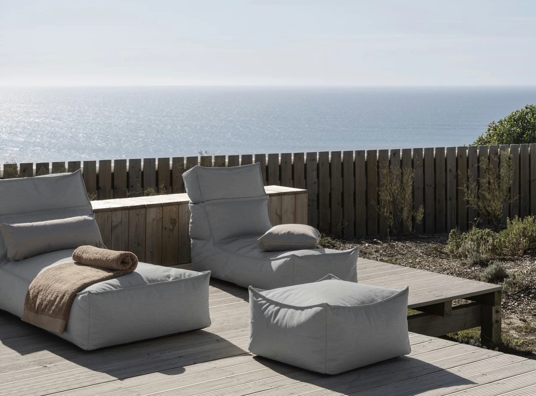blomus Loungesofa Blomus Outdoor-Lounger -STAY- Size L inkl. GRATIS Schutzhülle