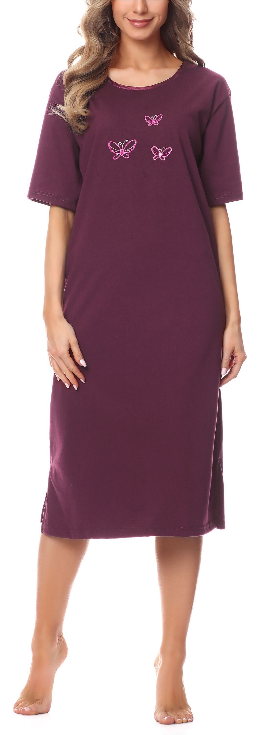 Merry Style Nachthemd Damen Kurzarm Nachthemd günstig online kaufen