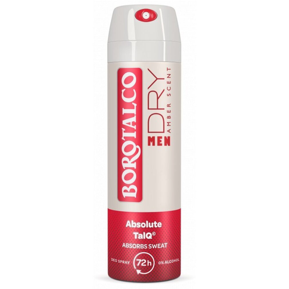 Borotalco Deo-Roller Deodorant Spray Men Dry Amber (Deo Spray) 150 ml