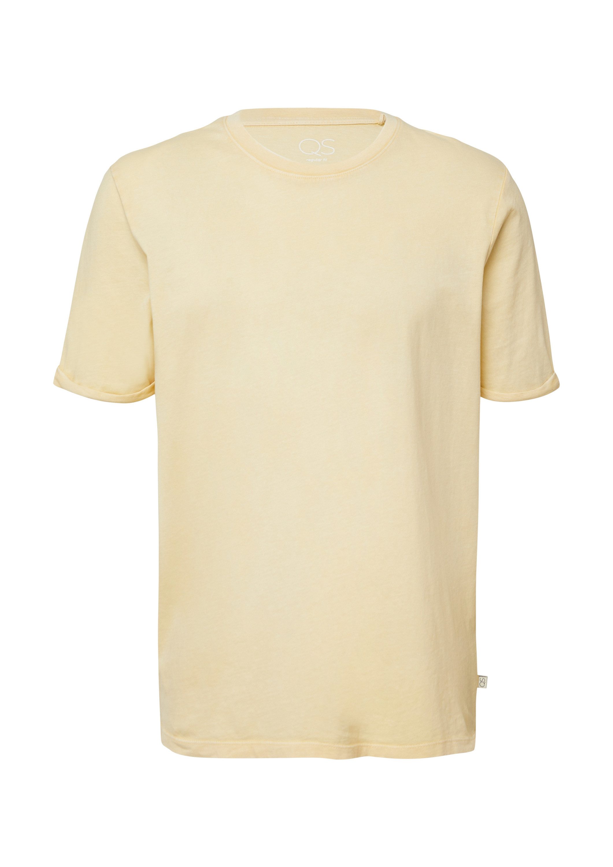QS Kurzarmshirt T-Shirt Gewaschenes Basic-T-Shirt günstig online kaufen