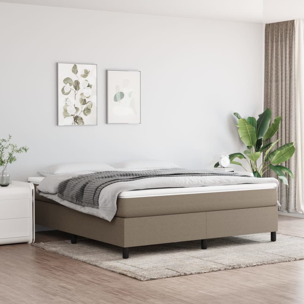 furnicato Bett Bettgestell ohne Matratze Taupe günstig online kaufen