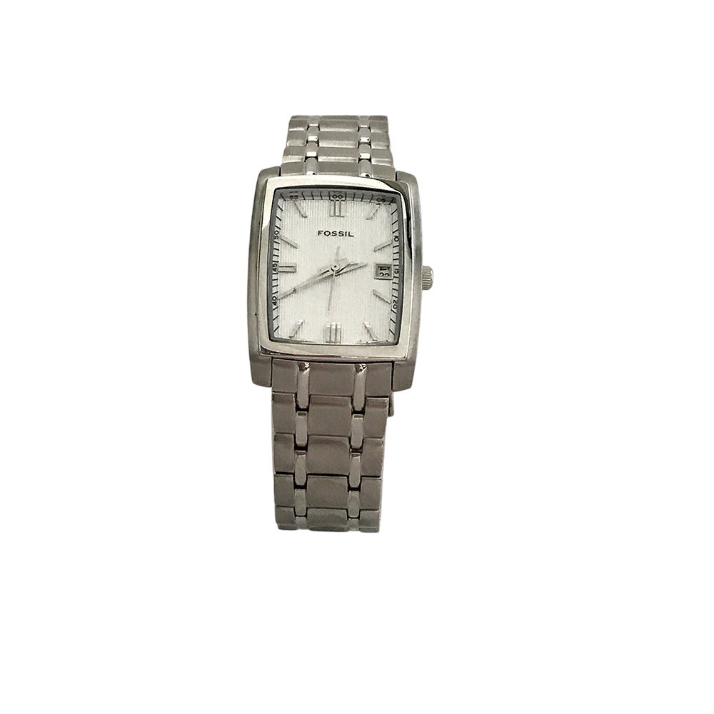 Fossil Quarzuhr Edelstahl Silber Datum - PR-5327