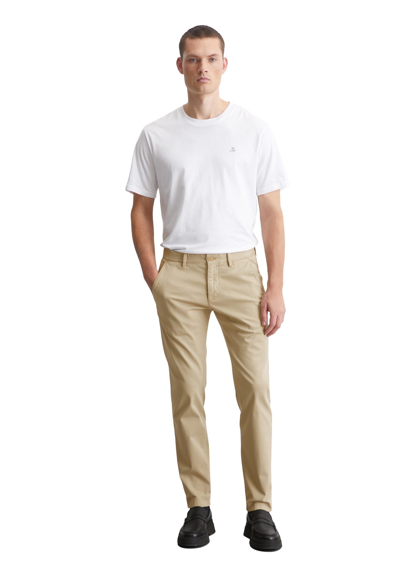 Marc O'Polo Chinohose aus Bio-Baumwoll-Mix