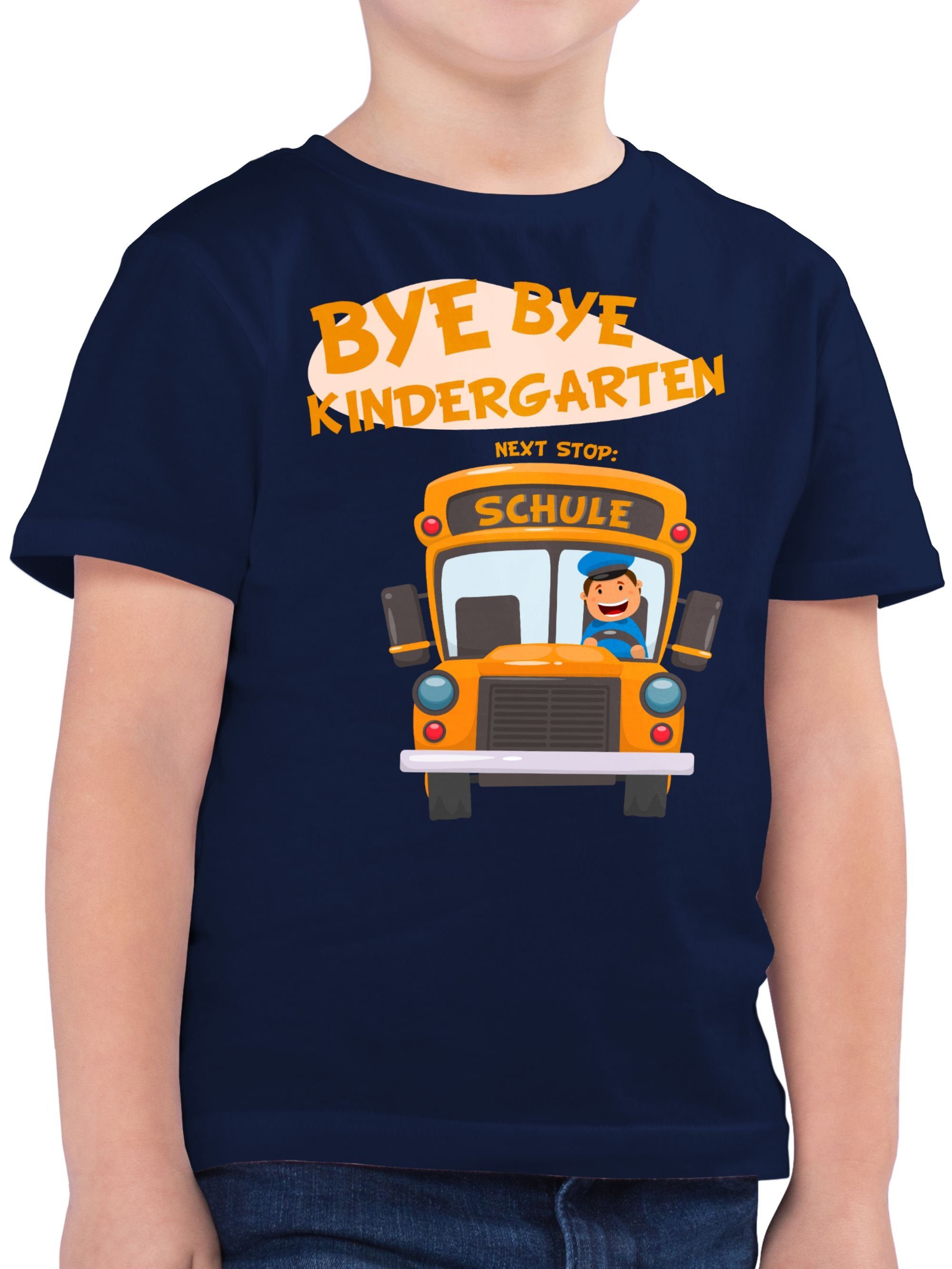 T-Shirt Bye bye Kindergarten next stop Schule