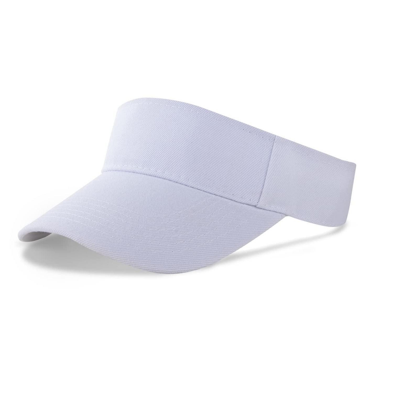 LuxusKollektion Visor Schirmmütze Herren Damen Sonnenschutz Outdoor Golf Einheitsgröße Weiß