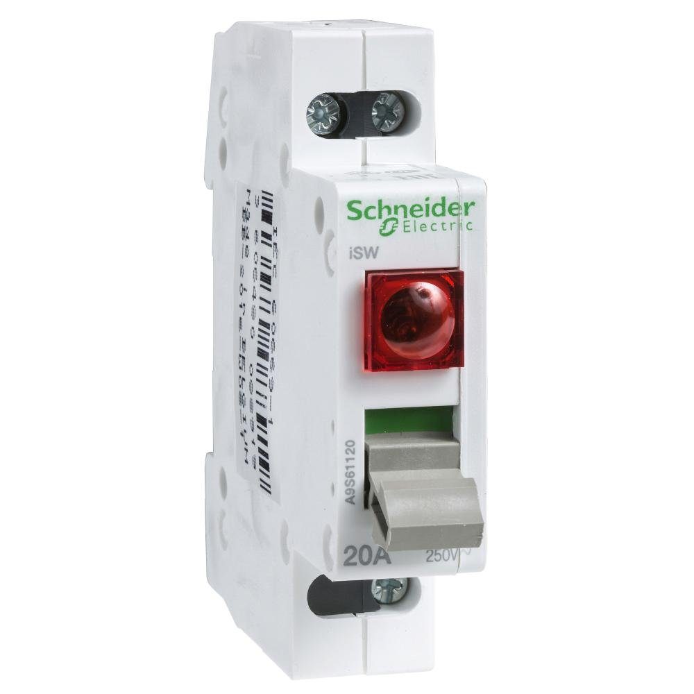 Verteiler Schneider Electric Lasttrennschalter iSW mit Leuchtmelder, 1P, 32A, 25