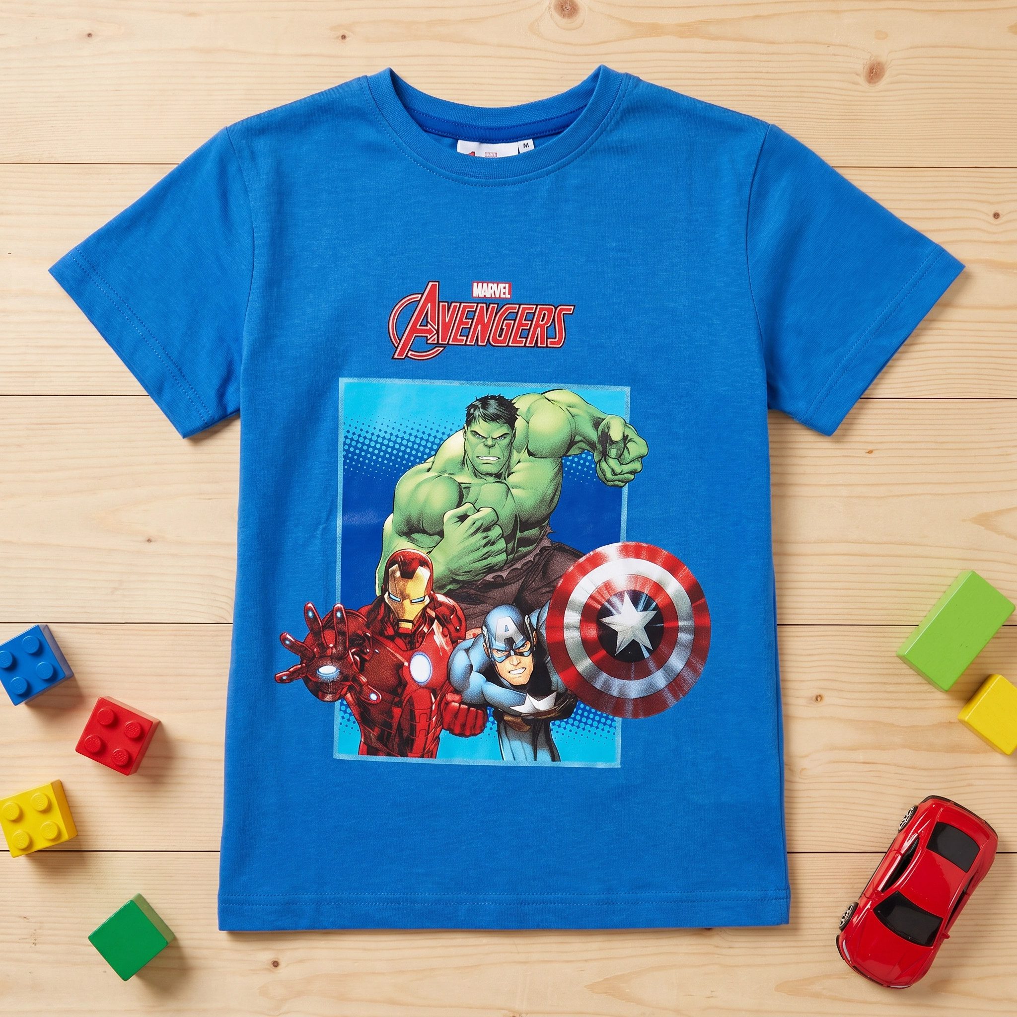 MARVEL Print-Shirt Marvel Avengers Kinder Jungen T-Shirt kurzarm Shirt Gr. 98 bis 128 - 100% Baumwolle