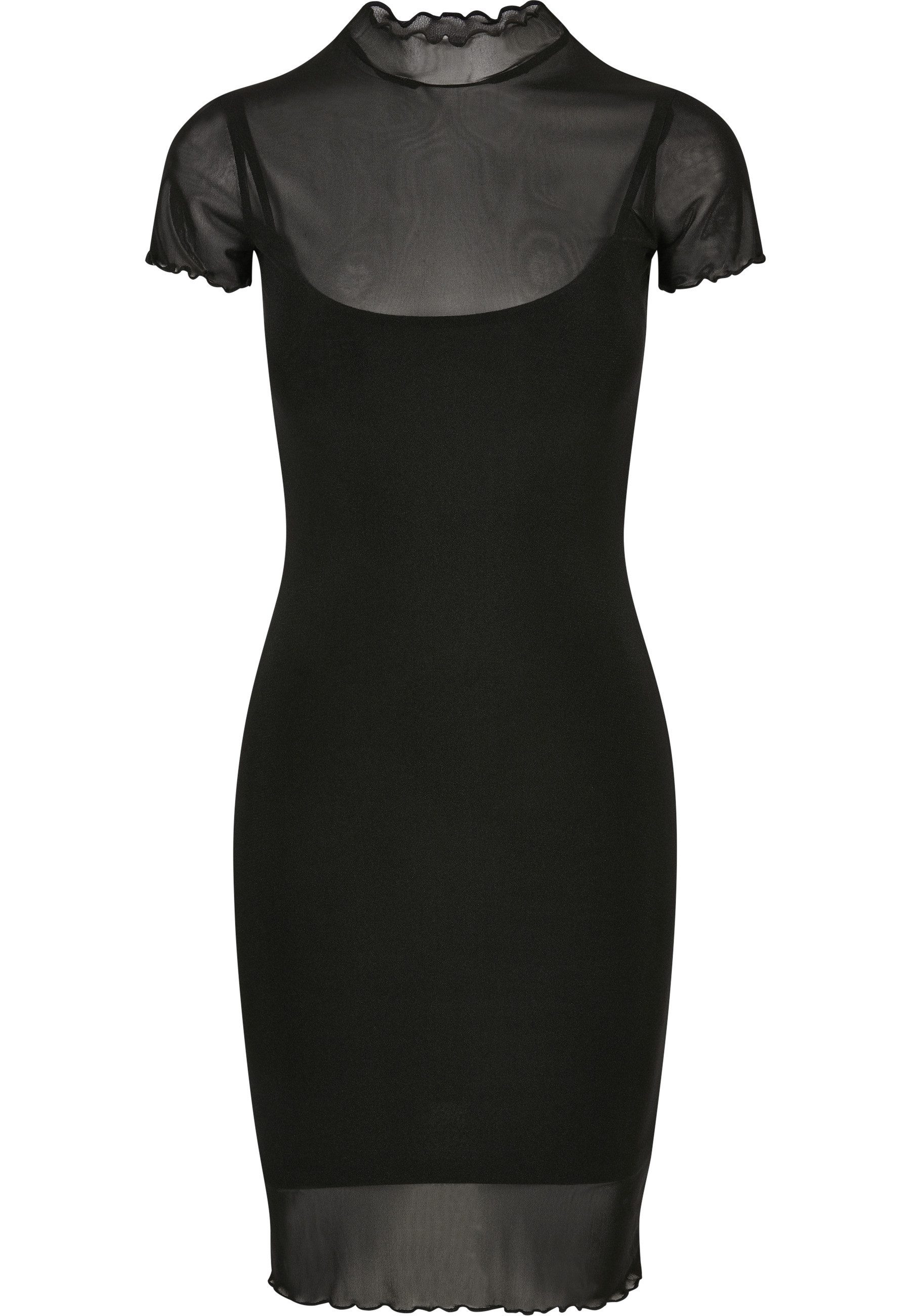 URBAN CLASSICS Shirtkleid Urban Classics Damen Ladies Mesh Double Layer Dress (1-tlg)
